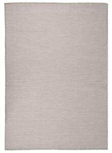 VidaXL Vanjski tepih ravnog tkanja 140 x 200 cm sivo-smeđi