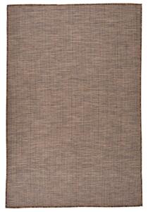 VidaXL Vanjski tepih ravnog tkanja 120 x 170 cm smeđi