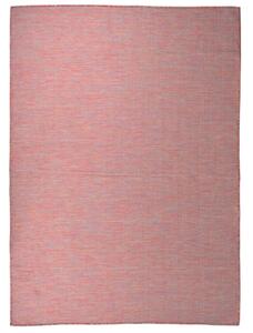 VidaXL Vanjski tepih ravnog tkanja 200 x 280 cm crveni