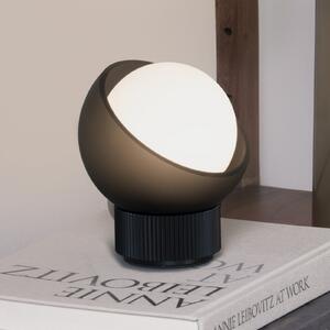 IDEAL LUX Stolna lampa Ideal Lux Bloom, crna/tamnosiva, visina 13 cm, Crno, Dnevni boravak/blagovaonica, Metal