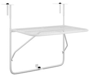 VidaXL Balkonski stol bijeli 60 x 40 cm čelični
