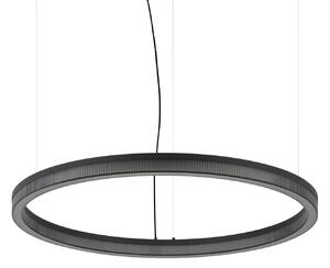 IDEAL LUX Ideal Lux Crown LED viseća svjetiljka, Ø 80 cm, crna, metal, Crno, Dnevni boravak/blagovaonica, Metal