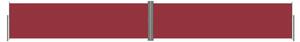 VidaXL Uvlačiva bočna tenda crvena 140 x 1000 cm