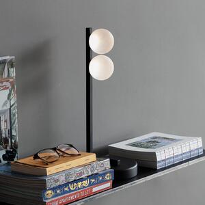 IDEAL LUX Ideal Lux Binomio stolna lampa, crna, visina 38 cm, metal, Crno, Dnevni boravak/blagovaonica, Metal