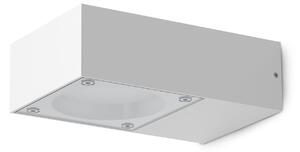 IDEAL LUX Ideal Lux Sirio vanjska zidna svjetiljka, bijela, širina 10 cm, metal, Bijela, Aluminij