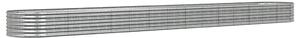 VidaXL Povišena vrtna gredica od čelika 620x80x36 cm srebrna