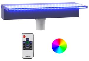 VidaXL Prelijevajući vodopad s RGB LED svjetlima akrilni 45 cm