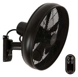 Lucci air 213124 - Zidni ventilator BREEZE 55W/230V crna + DU