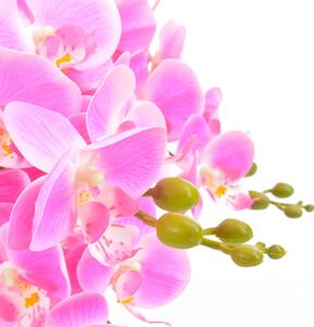 VidaXL Umjetna orhideja s posudom ružičasta 60 cm