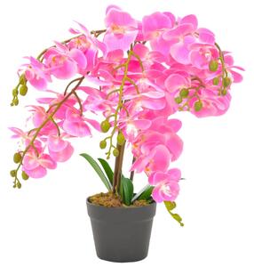 VidaXL Umjetna orhideja s posudom ružičasta 60 cm