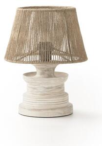 Bijela/natur stolna lampa (visina 30 cm) - Geese