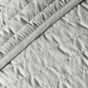 Sivi prošiven prekrivač za bračni krevet 220x230 cm – Bianca