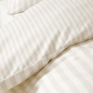 Bež-krem flanelska posteljina za bračni krevet 200x200 cm – Catherine Lansfield