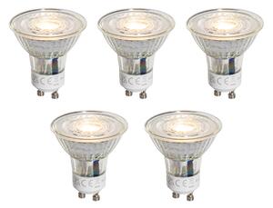 Set od 5 GU10 50mm prigušivih LED žarulja prozirne 4,9W 500 lm 2700K