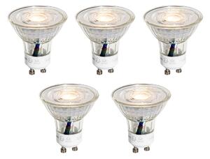 Set od 5 GU10 50mm LED žarulja prozirne 3W 230 lm 2700K