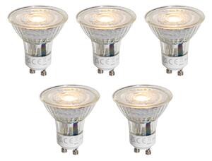 Set od 5 GU10 50mm LED žarulja prozirne 1W 80 lm 2200K