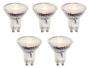 Set od 5 GU10 50mm prigušivih LED žarulja prozirne 4,9W 430 lm 2700K