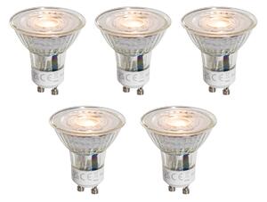 Set od 5 GU10 50mm LED žarulja prozirne 3W 250 lm 2200K
