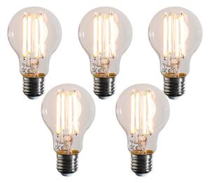 Set od 5 pametnih E27 prigušivih LED žarulja u Kelvinu A60 prozirne 7W 806 lm 1800-3000K