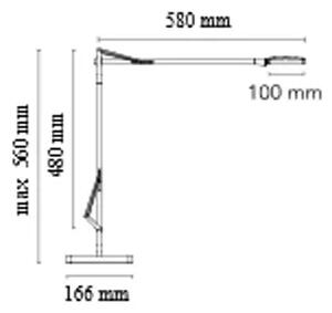 KELVIN LED STOLNA SVJETILJKA ANTRACIT 8W 285lm 3000K IP20 FL3311033