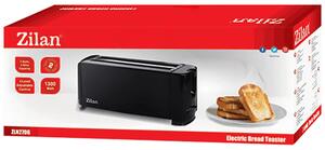 Zilan Toster, 4 šnite kruha, 6 nivoa grijanja, 1000 W, crna - ZLN2706 11606
