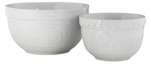 Set od 2 bijele kamene zdjele Premier Housewares