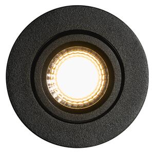 Ugradbena svjetiljka crna, nagibna 6,5 cm, uključujući LED IP54 Ultra Slim - Pupil