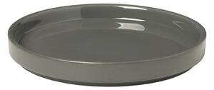 Sivi keramički tanjur Blomus Pilar, Ø 14 cm