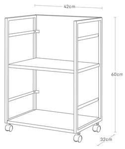 Bijeli metalni regal na kotačima 42x60 cm Tower – YAMAZAKI