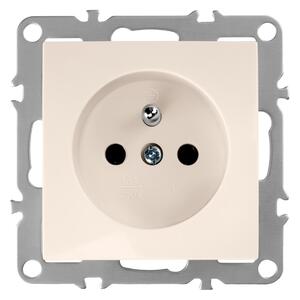 Jednostruka utičnica s uzemljenjem OSTE JNH001-G Beige