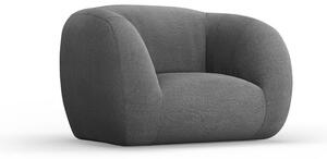 Siva fotelja od bouclé tkanine Essen – Cosmopolitan Design