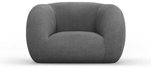 Siva fotelja od bouclé tkanine Essen – Cosmopolitan Design
