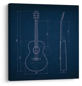 Slika plavi plan gitare
