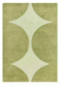 Zeleni ručno rađen vuneni tepih 120x170 cm Canvas – Asiatic Carpets