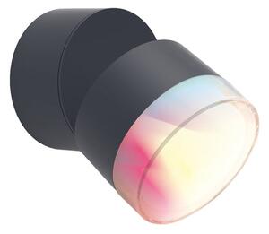 Lutec Dropsi Zidna pametna svjetiljka - LED 9,5 W, RGB, 690 lm, antracit - 6996884324396