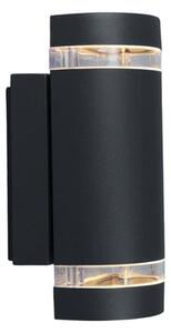 Lutec Focus Vanjska zidna svjetiljka - Grlo GU10, max 2 x 35 W, mat crna - 6996888780844