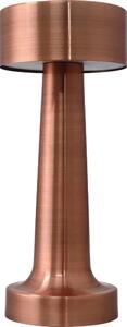 LED Prigušiva punjiva dodirna stolna lampa LED/3W/5V 2000mAh bakrena