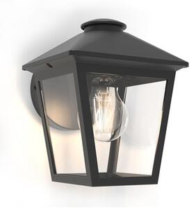 Lutec Zago Vanjska zidna svjetiljka - Grlo E27, max 40 W, mat crna - 6996889337900