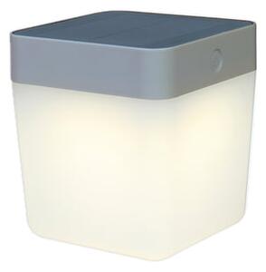 Lutec Table cube Stolna solarna svjetiljka - LED 1 W, 3000 K, 100 lm, srebrna - 6996893073452