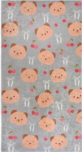 Sivi/smeđi periv dječji tepih 60x100 cm Cute Teddies – Vitaus