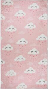 Svijetlo ružičasti periv dječji tepih 80x120 cm Pink Clouds – Vitaus