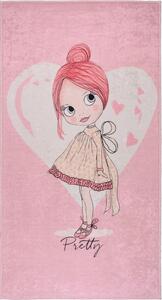Ružičasti periv dječji tepih 80x120 cm Pretty Girl – Vitaus