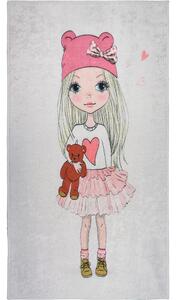 Periv dječji tepih 80x120 cm Cute Girl and the Bear – Vitaus