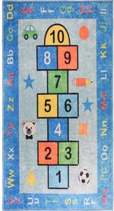 Plavi periv dječji tepih za igru 80x120 cm Hopscotch Blue – Vitaus
