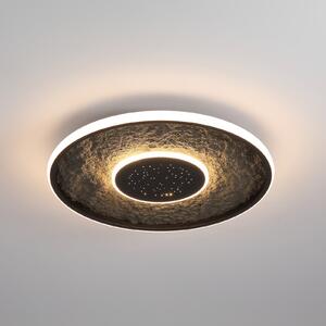 Searchlight Lumadisc LED stropna svjetiljka, efekt zvijezde, crna, Ø 41 cm, prigušiva, Crno, Dnevni boravak/blagovaonica, Metal