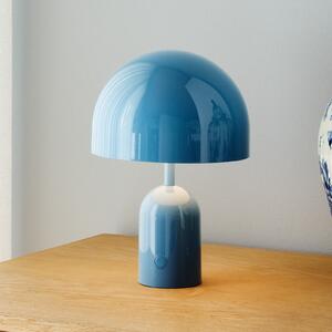 Tom Dixon BELL PRIJENOSNA punjiva stolna lampa, svijetloplava 28 cm IP44, prigušiva, Plava, Dnevni boravak/blagovaonica, Plastika