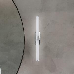 Briloner LED zidna svjetiljka Runt, krom, 4000 K, IP44, duljina 40 cm, Metalik, kupaonica, Plastika