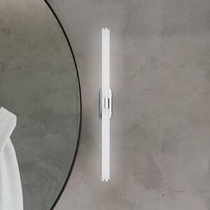 Briloner LED zidna svjetiljka Runt, duljina 60 cm, krom, 4000 K, IP44, Metalik, kupaonica, Plastika
