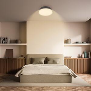 Briloner Nikan LED stropna svjetiljka, antracit, Ø 28,5 cm, 3000 K, Crno, Područje hodnika, Metal