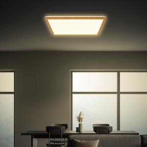Briloner LED stropna svjetiljka Tava Wood, 42 x cm, plastika, 3000 K, Drvo, Dnevni boravak/blagovaonica, Plastika
